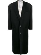 Magliano Structured Shoulders Single-breasted Coat - Black