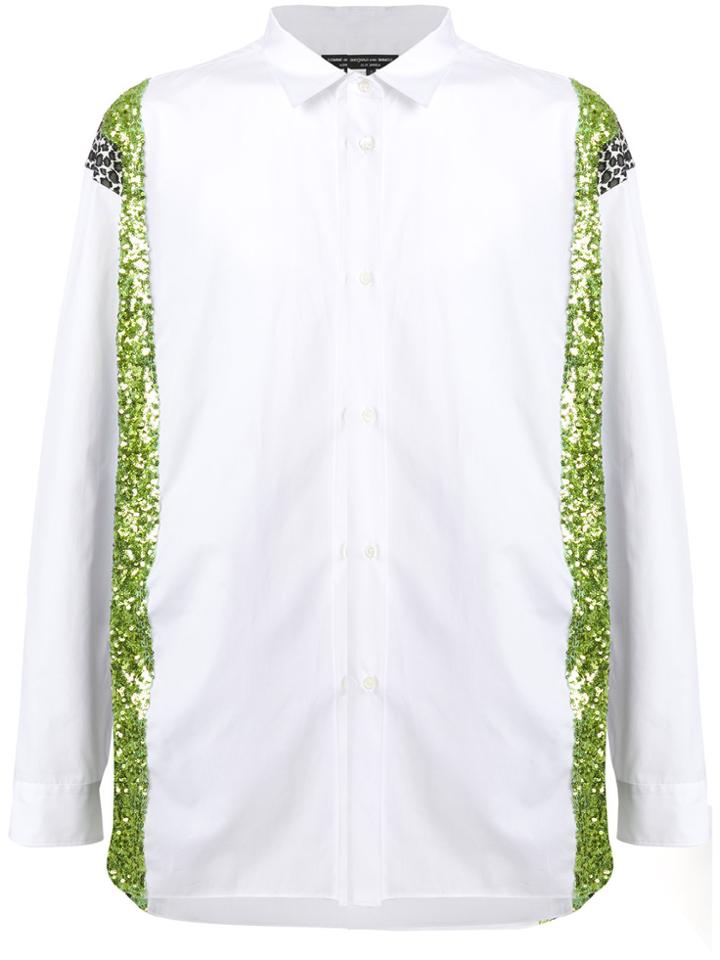 Comme Des Garçons Homme Plus Oversize Panelled Shirt - White