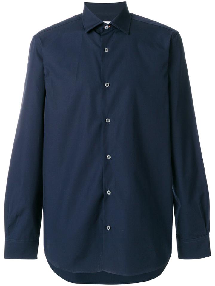Paul Smith Striped Cuff Shirt - Blue