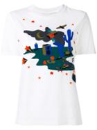 Ps By Paul Smith Patch T-shirt, Women's, Size: Medium, White, Cotton
