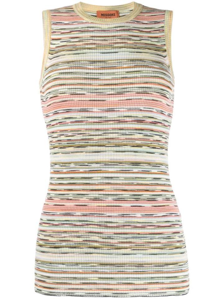 Missoni Ribbed Knit Top - Green