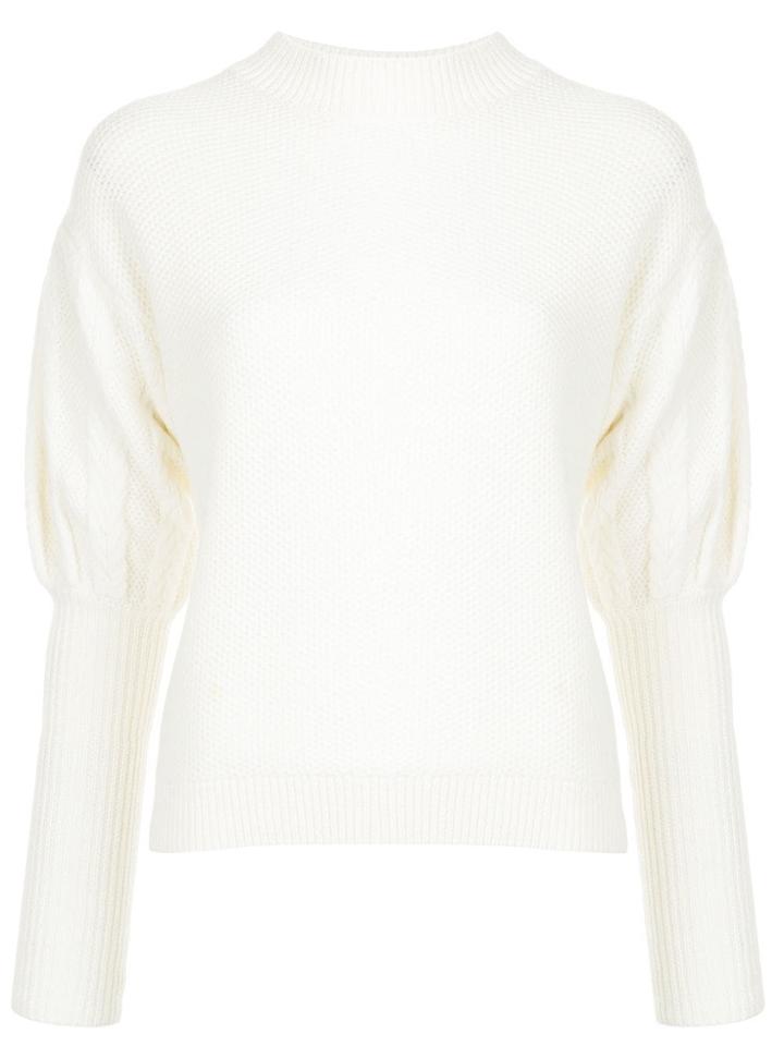 Jonathan Simkhai Puffed Sleeve Jumper - White