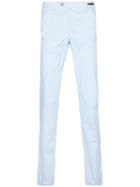 Pt01 Straight-cut Chino Trousers, Men's, Size: 52, Blue, Cotton/elastodiene