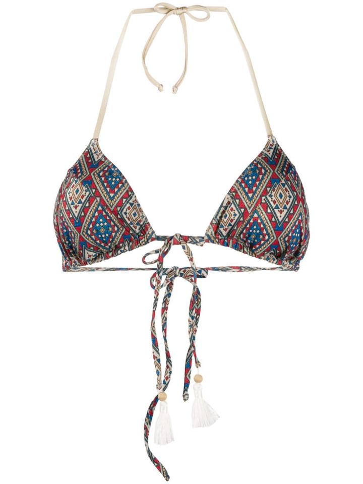 Mc2 Saint Barth Printed Bikini Top - Neutrals