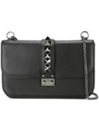 Valentino Valentino Garavani 'glam Lock' Shoulder Bag, Women's, Black, Leather/metal (other)