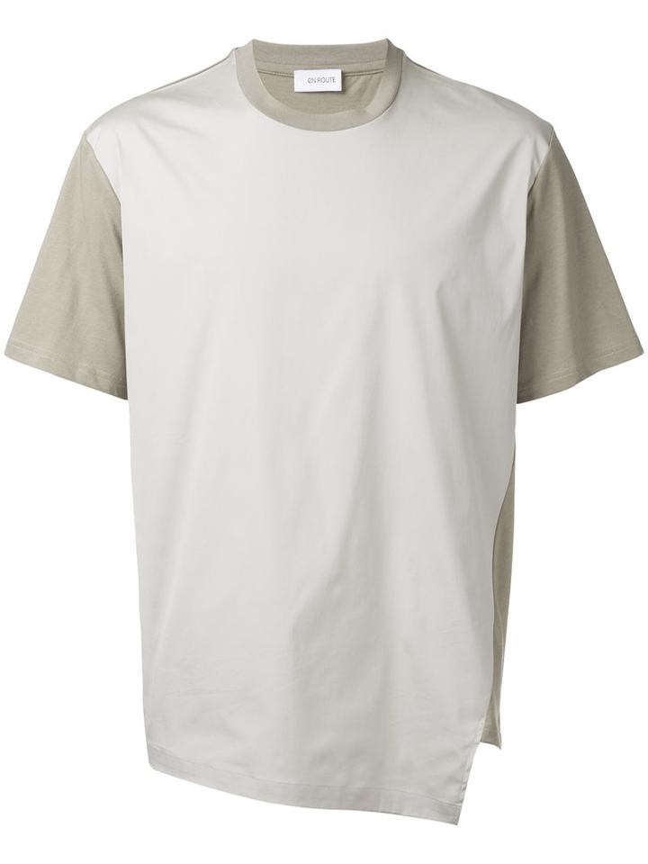 En Route - Tonal Asymmetric T-shirt - Men - Cotton - 2, Nude/neutrals, Cotton