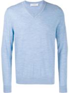 Pringle Of Scotland Slim-fit Knit Sweater - Blue