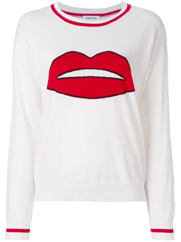 P.a.r.o.s.h. Cashmere Smile Jumper - White