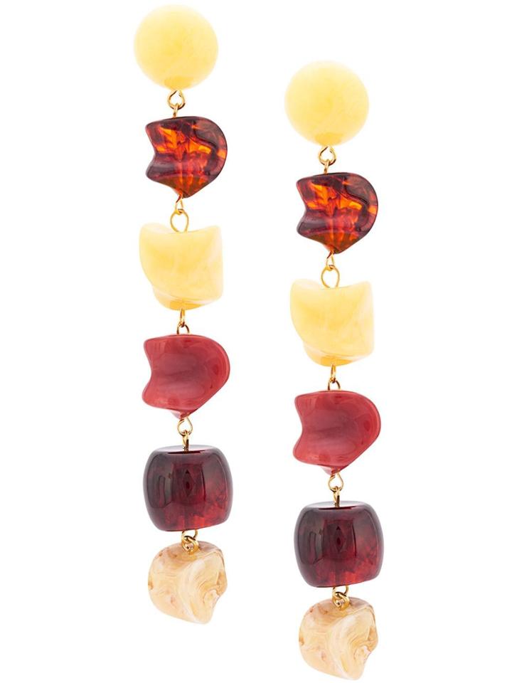 Cult Gaia Stone Earrings - Yellow & Orange