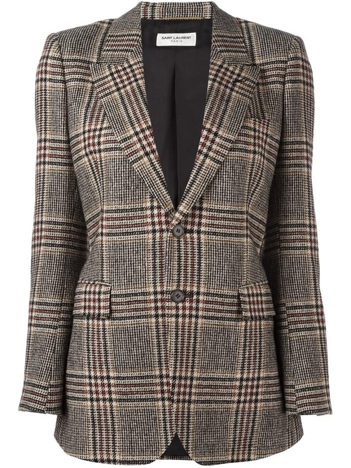 Saint Laurent Oversize Tweed Blazer