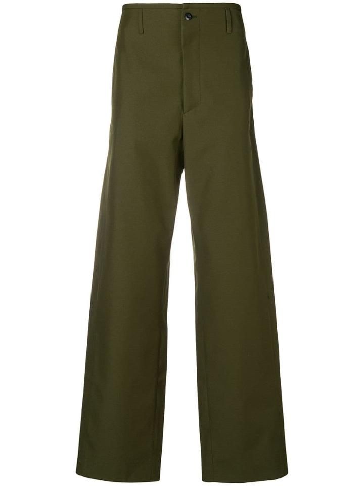 Oamc Wide-leg Trousers - Green