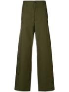 Oamc Wide-leg Trousers - Green