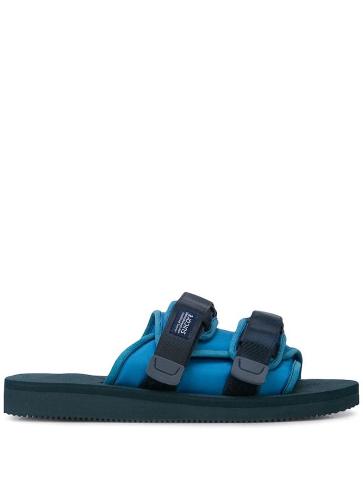 John Elliott Suicoke X John Ellliot Moto Sandals - Blue