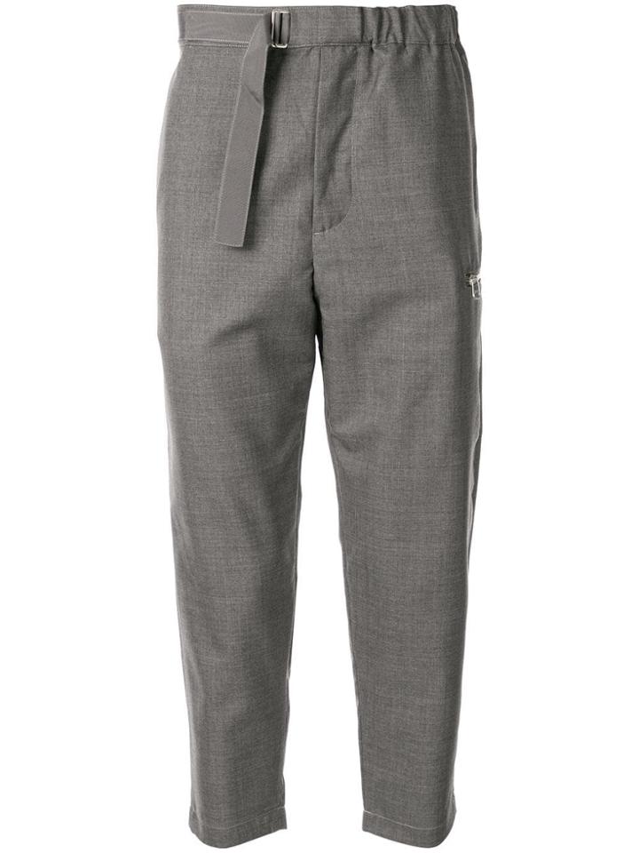 Oamc Regs Cropped Trousers - Green