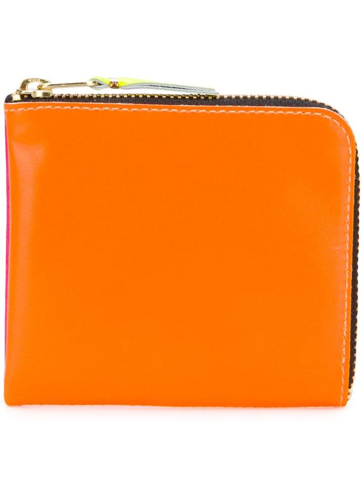 Comme Des Garçons Wallet Zip Around Wallet - Pink & Purple