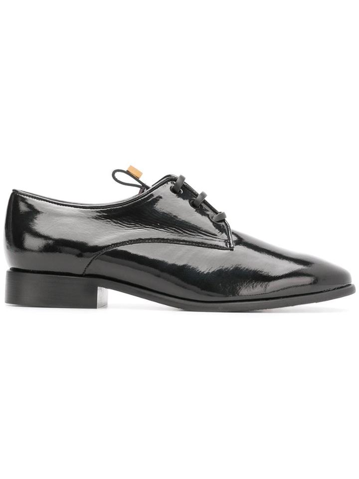 Stuart Weitzman Pointed Toe Brogues - Black