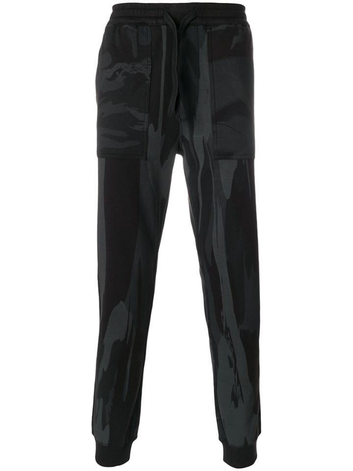 Maharishi Camouflage Print Track Pants - Black