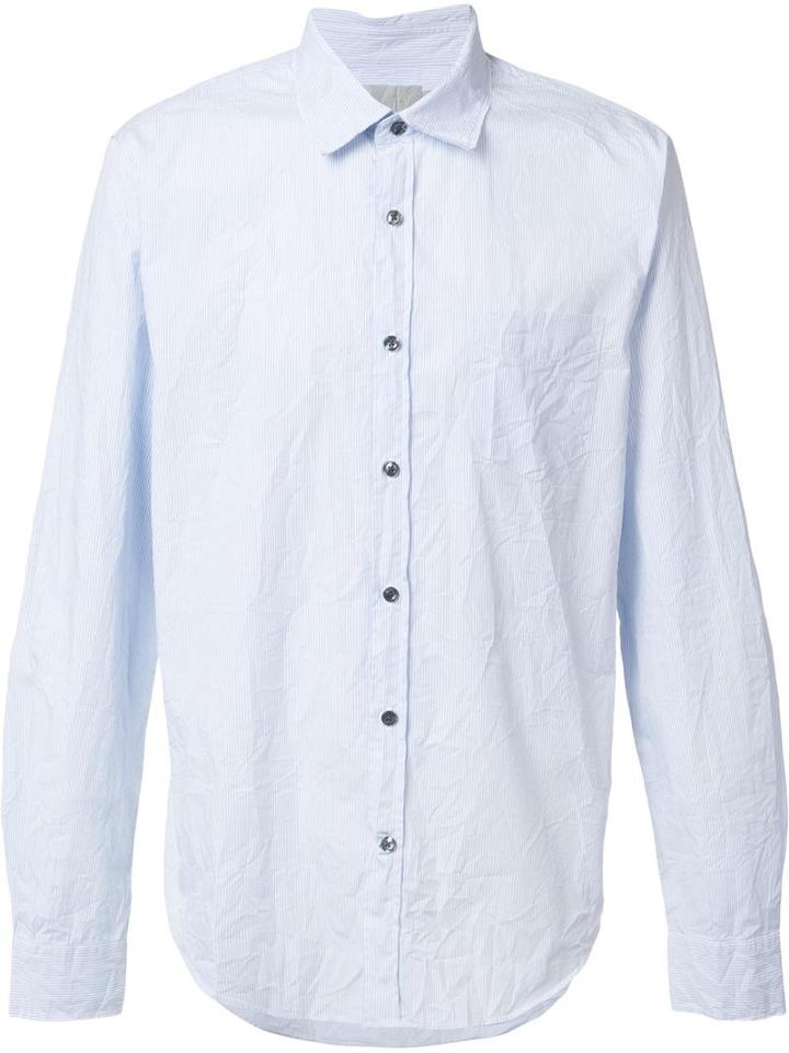 Vince Plain Shirt, Men's, Size: Medium, Blue, Cotton