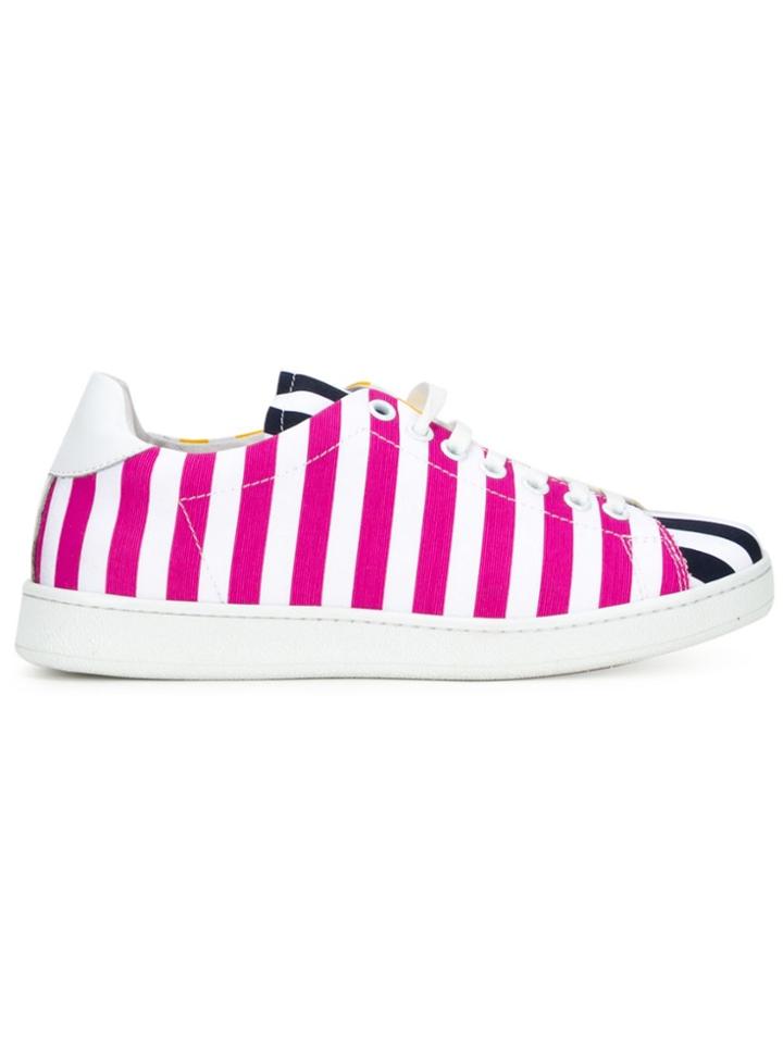Joshua Sanders Striped Panel Sneakers - White