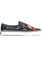 Red Valentino Patch Detail Slip-on Sneakers
