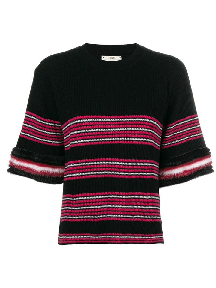 Fendi Short-sleeve Pullover - Black