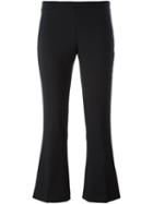 Erika Cavallini Cropped Trousers, Women's, Size: 44, Black, Polyester/spandex/elastane/virgin Wool