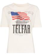Telfar Simple Tour Boxy Fit Short-sleeved Cotton T-shirt - Neutrals