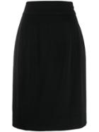 Chanel Pre-owned 1990's Classic Pencil Skirt - Black