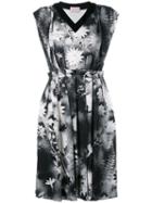 Christopher Kane Gathered Waist Dress, Women's, Size: 46, Black, Spandex/elastane/viscose