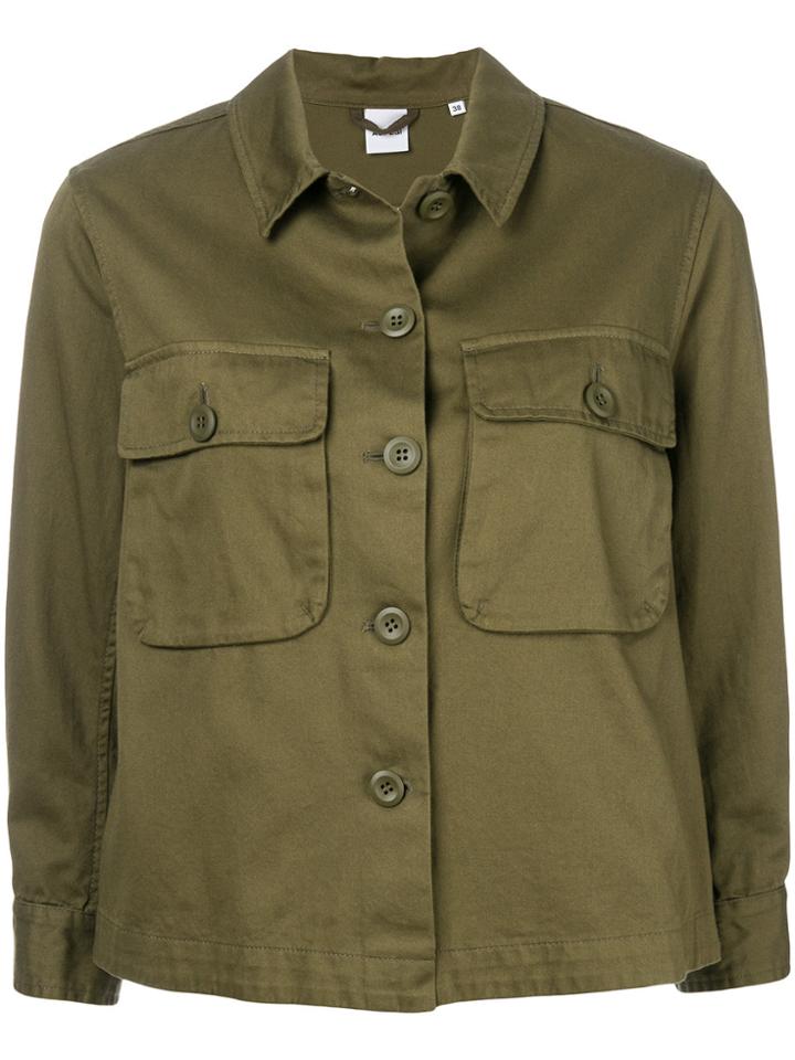 Aspesi Double Pocket Cropped Jacket - Green