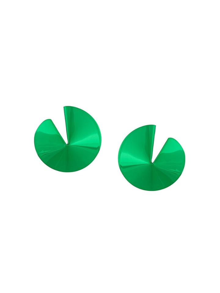 Gaviria Fortune Cookie Earrings - Green