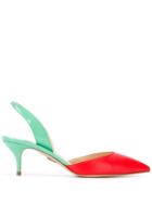 Paul Andrew Colour-block Pumps - Red