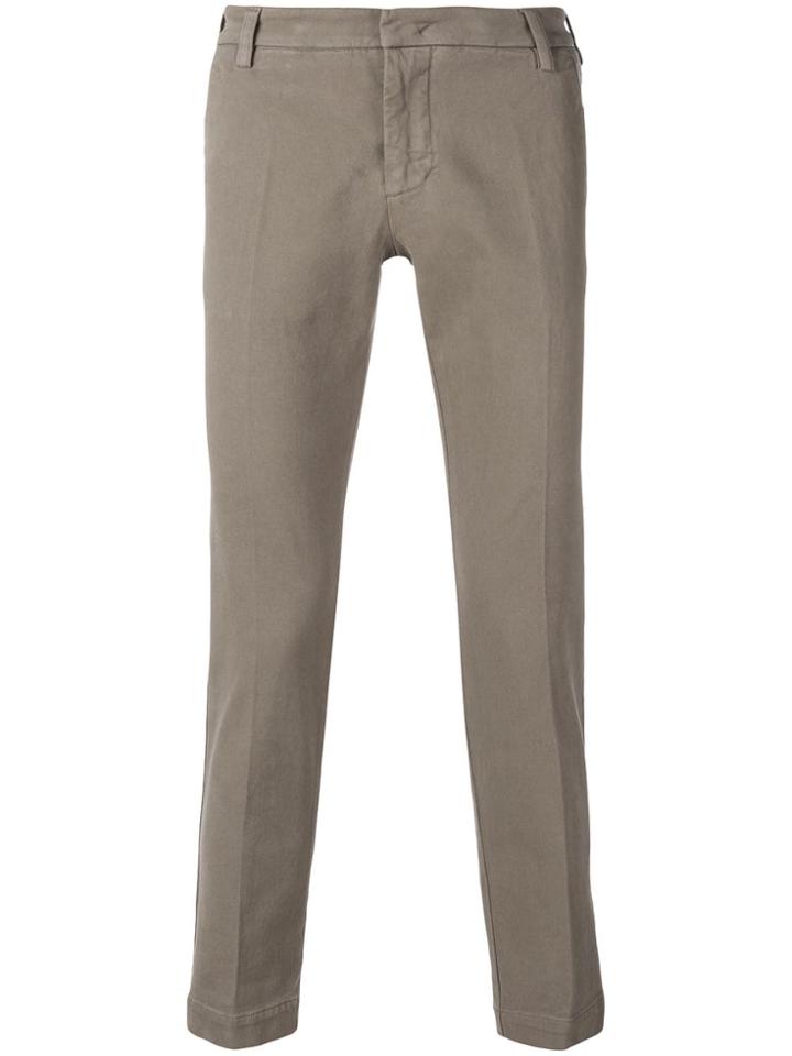 Entre Amis Low Rise Chinos - Neutrals