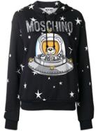 Moschino Space Teddy Hooded Sweater - Black