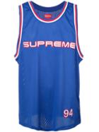 Supreme Rhinestone Basketball Jersey - Blue