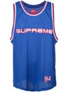 Supreme Rhinestone Basketball Jersey - Blue