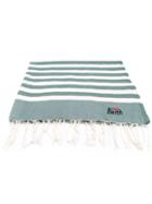 Mc2 Saint Barth - Striped Beach Pareo - Men - Cotton - One Size, Green, Cotton