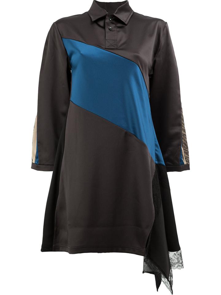 Koché Polo Shirt Dress - Black