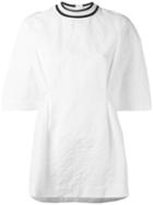 Marni - Contrast Collar Blouse - Women - Silk/cotton/linen/flax - 40, White, Silk/cotton/linen/flax