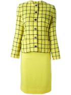 Jean Louis Scherrer Vintage Woven Check Suit