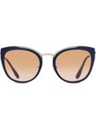 Prada Eyewear Cat-eye Shaped Sunglasses - Blue