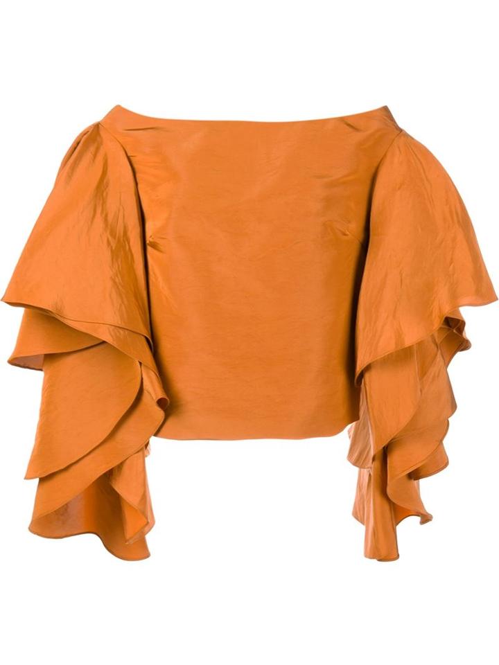 Rosie Assoulin Bidi Bidi Bom Bom Off-shoulder Top