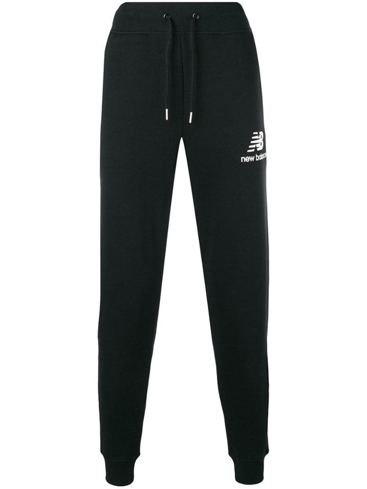 New Balance Logo Print Track Pants - Black