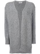 Dondup Ribbed Detail Cardi-coat - Grey