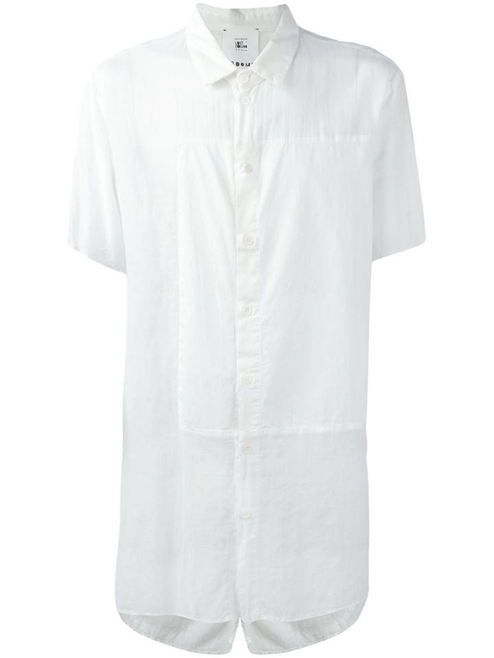 Lost & Found Rooms Panelled Shirt, Men's, Size: Medium, White, Cotton