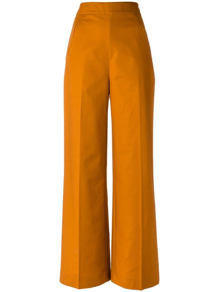 Andrea Marques High Waist Pants - Yellow & Orange