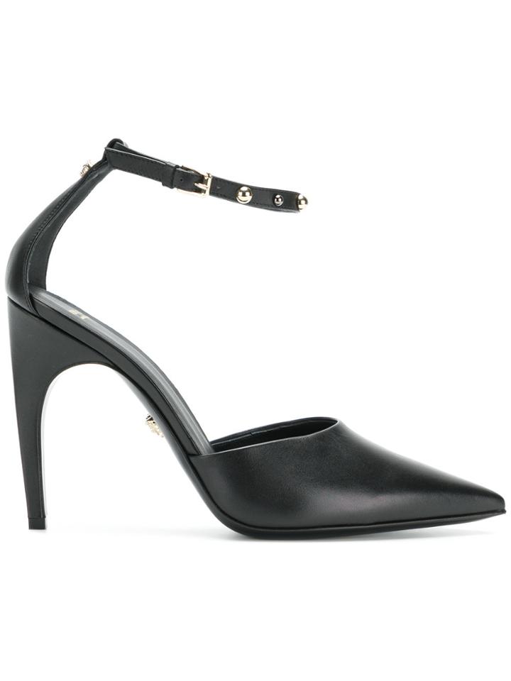 Versace Studded Strap Pumps - Black