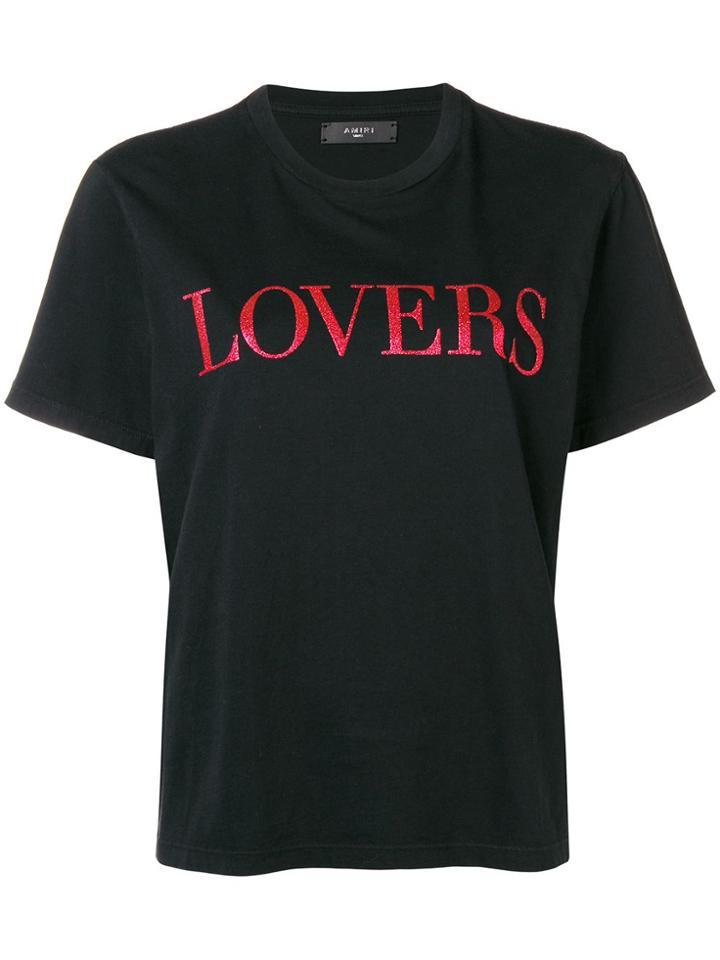 Amiri Lovers Printed T-shirt - Black
