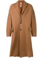 Damir Doma 'copernico' Coat, Men's, Size: Xs, Brown, Polyamide/virgin Wool