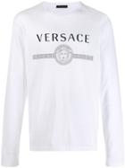 Versace Medusa Long Sleeved T-shirt - White